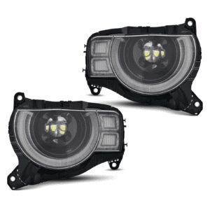 Predator 4x4 Front LED Headlights To Fit Land Rover Defender L663 2020+