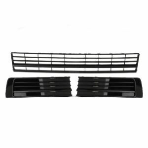 VW Transporter T6 16-19 Gloss Black Lower Grille Trim Set (Parking Sensor Models)