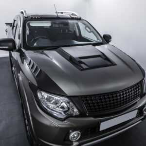 Mitsubishi L200 Triton 15-18 Black Bonnet Scoop