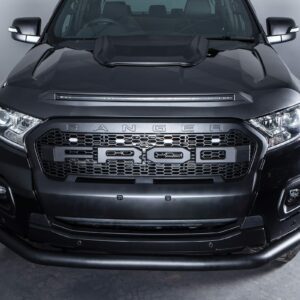 Ford Ranger T8 18-21 Black Grille With White LED Lights
