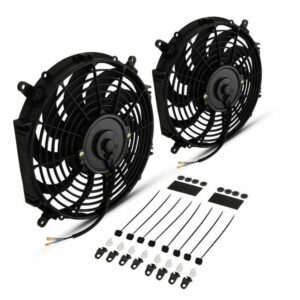 12" Universal Curved Bladed Fans Kit