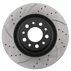 Rear Drilled Grooved 320mm Brake Discs - Alfa Romeo 952 Giulia 2.0T 280Bhp 16+