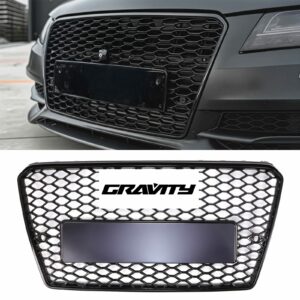 Front RS7 Style Grille Gloss Black – Audi A7 S7 4G8 10-15