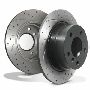 Rear Drilled Grooved 280mm Brake Discs - BMW 3 Series Z4 E85 2.0 2.2 2.5 02-09