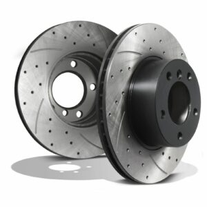 Front Drilled 296mm Brake Discs - BMW 5 Series E39 528I 530D 535I 1996-2002
