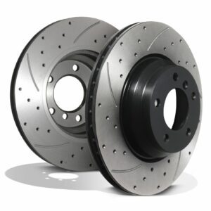 Front Drilled Grooved 330mm Brake Discs - BMW X1 Xdrive 23D 25I 28I 09-15