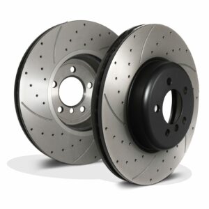 Front Drilled Grooved 370mm Brake Discs - BMW F32 F33 4 Series 435I Xdrive 13-16