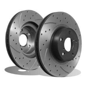 Front Drilled Grooved 277mm Brake Discs - Toyota GT86 Subaru BRZ 2.0 12+