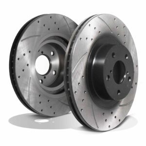 Front Drilled Grooved 294mm Brake Discs - Toyota GT86 Subaru BRZ 2.0 12+