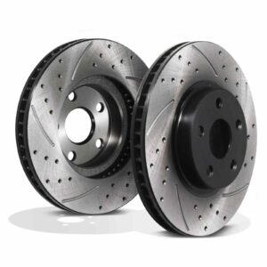 Front Drilled Grooved 275mm Brake Discs - Toyota Celica T230 1.8 16v 99+
