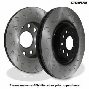 Rear Hooked 256mm Brake Discs - Audi A3 1.4 1.6 TFSI 2.0 TDI quattro 03-12