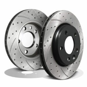 Rear Drilled Grooved 294mm Brake Discs - VW Transporter T6 2.0 TDI TSI 2015+