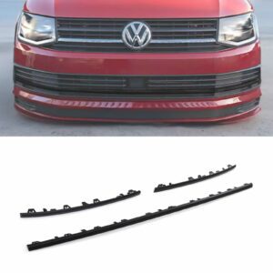 3 Piece Matte Black Front Bumper Grille Trim - VW Transporter T6 16-19