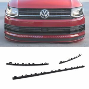 3 Piece Gloss Black Front Bumper Grille Trim - VW Transporter T6 16-19