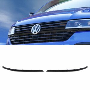 Gloss Black Long Upper Grille Trims Pair - VW Transporter T6.1 19-24
