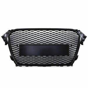 RS4 Style Front Honeycomb Badgeless Grille Black - Audi A4 B8.5 12-16