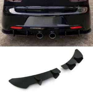 Rear Blade Diffuser Gloss Black - Volkswagen Golf R MK6 09-12