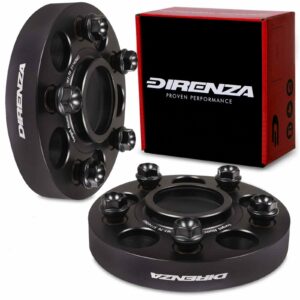 Direnza 25mm Wheel Spacers - Pair - Renault Clio RS 200 220 / Megane RS / Trafic | 5×114.3 M12×1.5 66.1mm