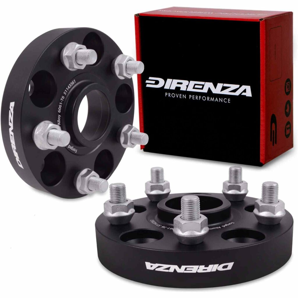 Direnza 25mm Wheel Spacers - Pair - Subaru Impreza Classic / Bugeye / Blobeye / Hawkeye / Skarkeye STI | 5×114.3 M12×1.25 56.1mm