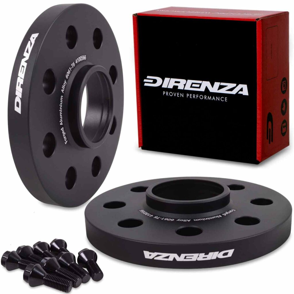 Direnza 15mm Wheel Spacers - Pair - Vauxhall Corsa / Astra / Adam / Lotus Exige / Saab | 4×100 15mm M12×1.5 56.6mm