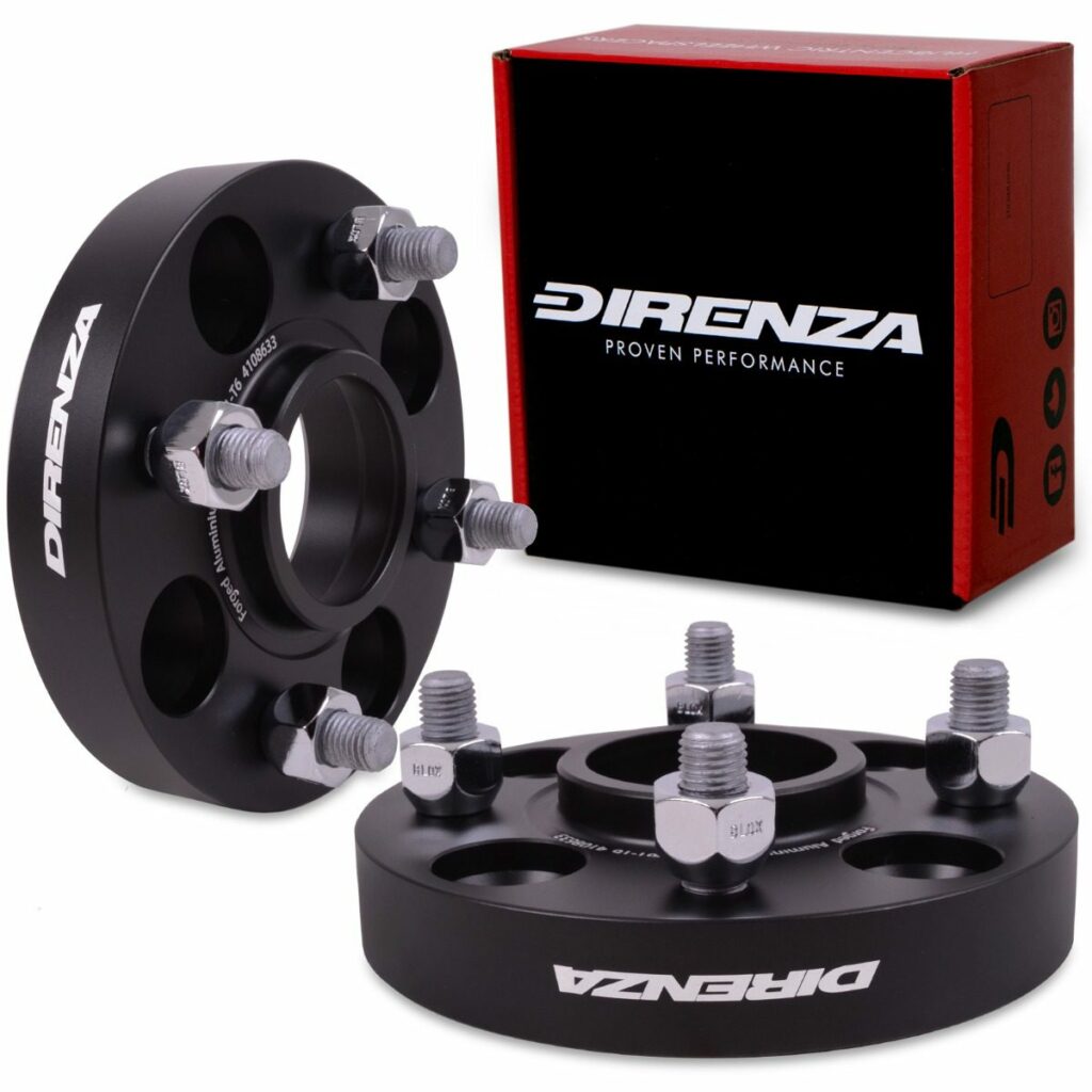 Direnza 25mm Wheel Spacers - Pair - Ford Fiesta MK7 All Models | 4×108 M12×1.5 63.4mm