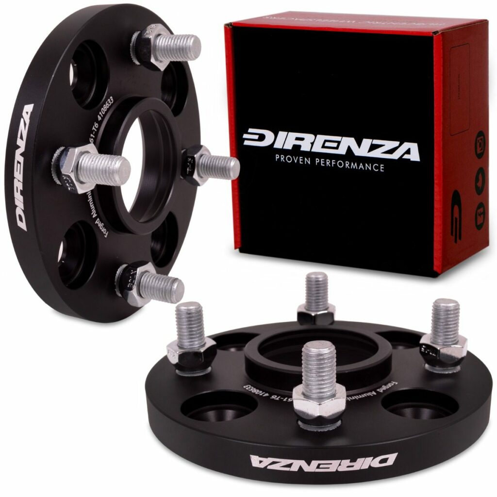 Direnza 15mm Wheel Spacers - Pair - Ford Fiesta MK7 All Models | 4×108 M12×1.5 63.4mm