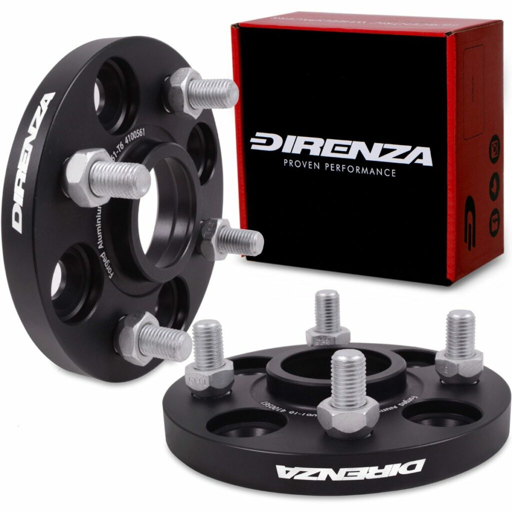 Direnza 15mm Wheel Spacers - Pair - Honda Civic 3rd Gen-8th Gen 83-06 | 4×100 M12×1.5 56.1mm