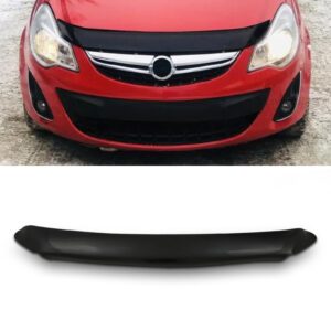 Black Bonnet Guard Protector For Opel Corsa D 06-14