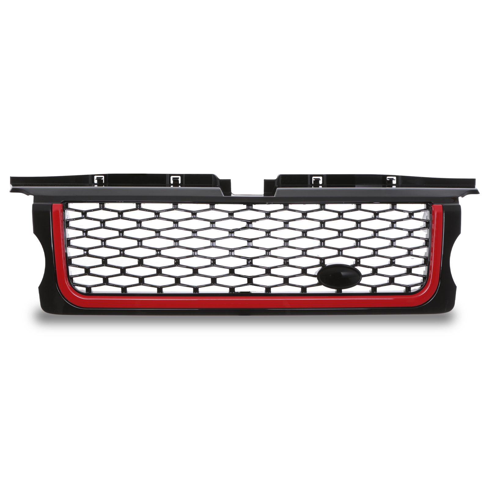 Black & Red Autobiography Look Front Grille To Fit Range Rover Sport L320 05-09