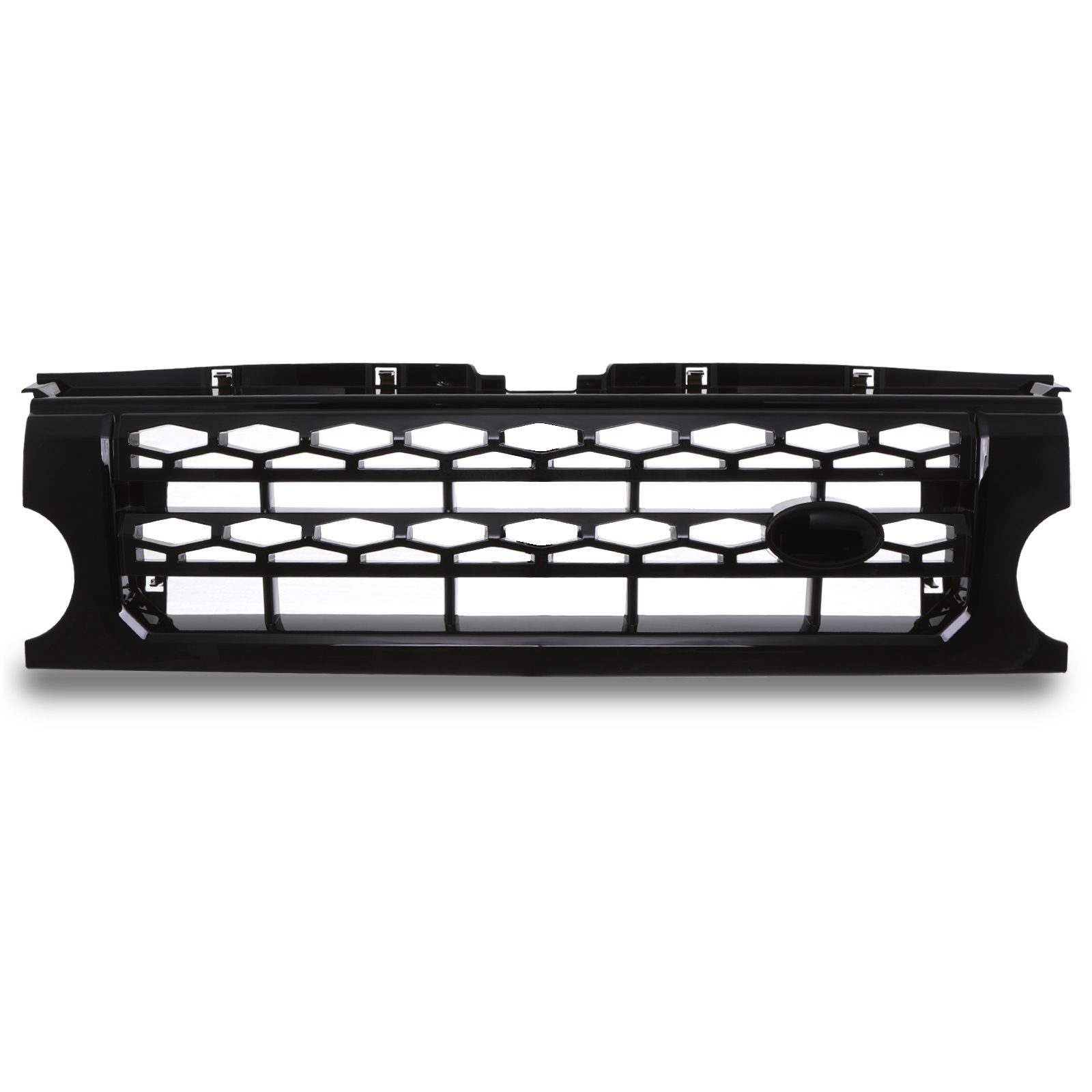 Predator 4x4 Gloss Black Disco 4 Look Front Grille To Fit Land Rover Discovery 3 04-09