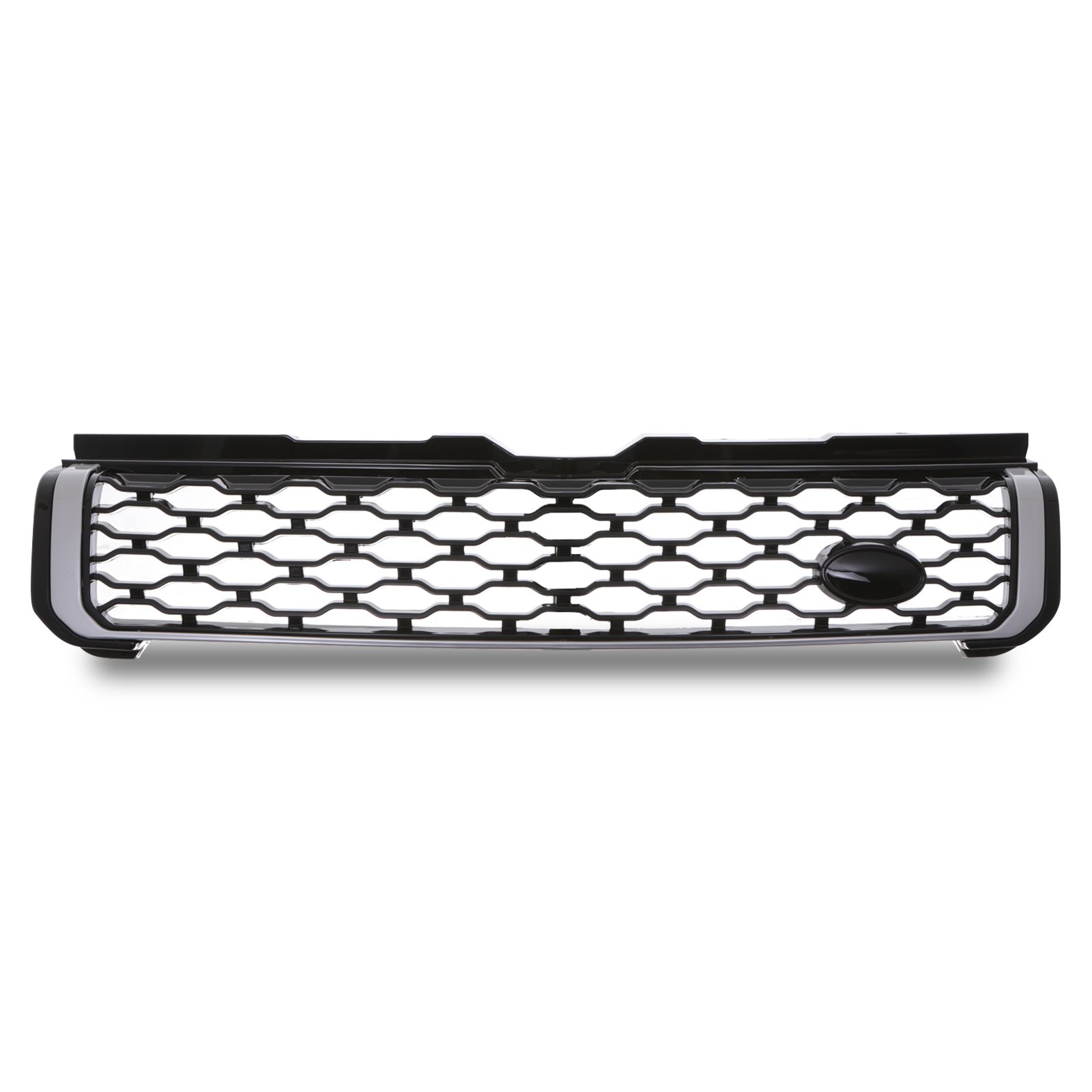 Black & Silver Dynamic Look Front Grille To Fit Range Rover Evoque L551 19+