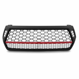 Toyota Hilux Revo Rocco Revo 18+ Black & Red Badgeless Grille With LED's