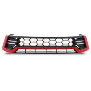 Toyota Hilux Revo 15+ Black & Red Honeycomb LED Grille