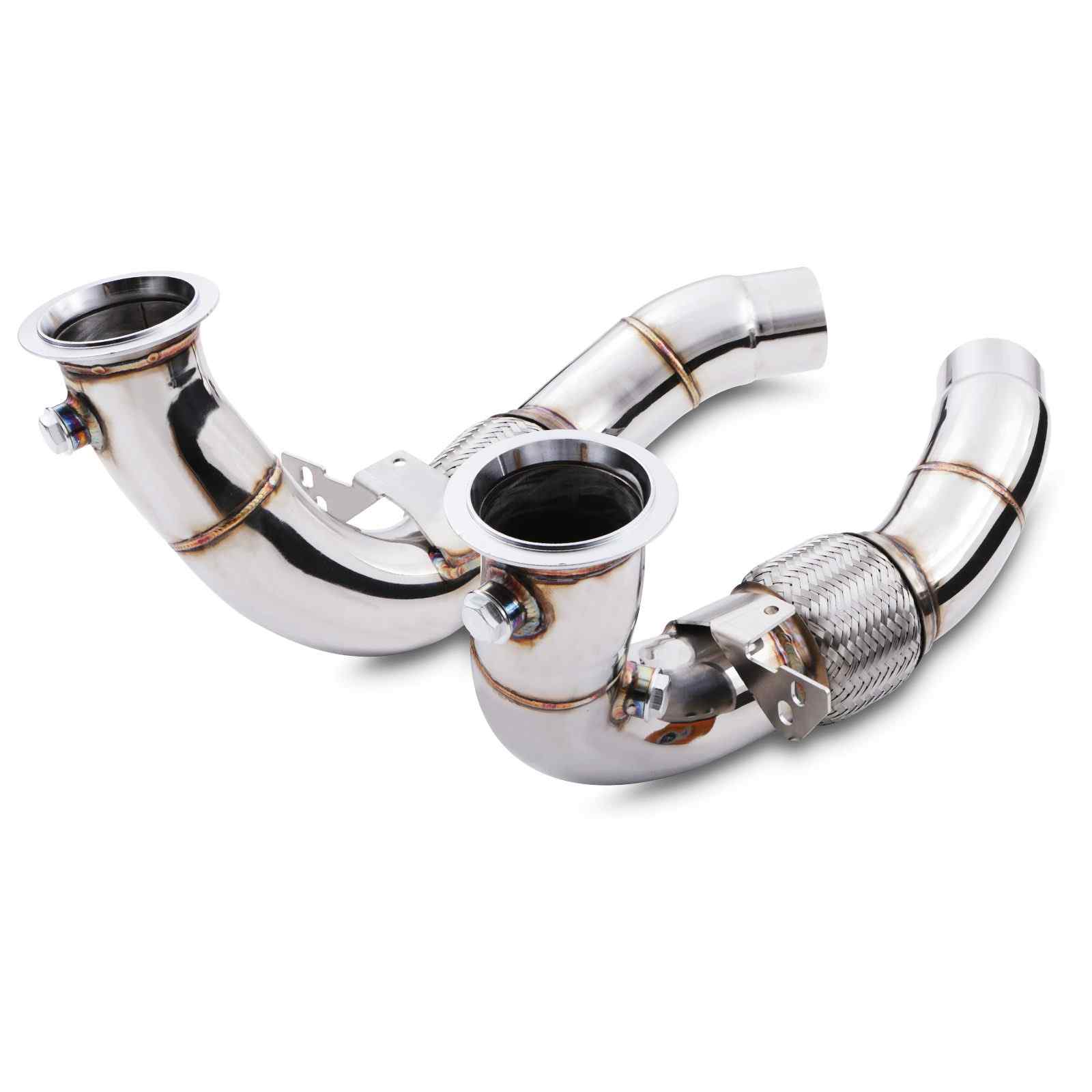 2.75" Exhaust Decat Downpipes - BMW 5 6 Series F10 M5 / F12 M6 4.4 V8 12-16