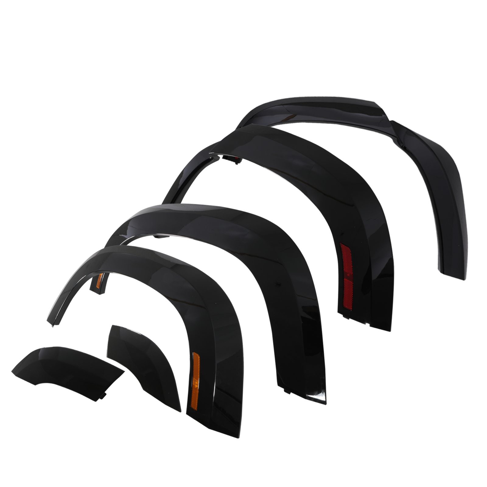Predator 4x4 Gloss Black Fender Flares To Fit Land Rover Defender L663 110 2020+