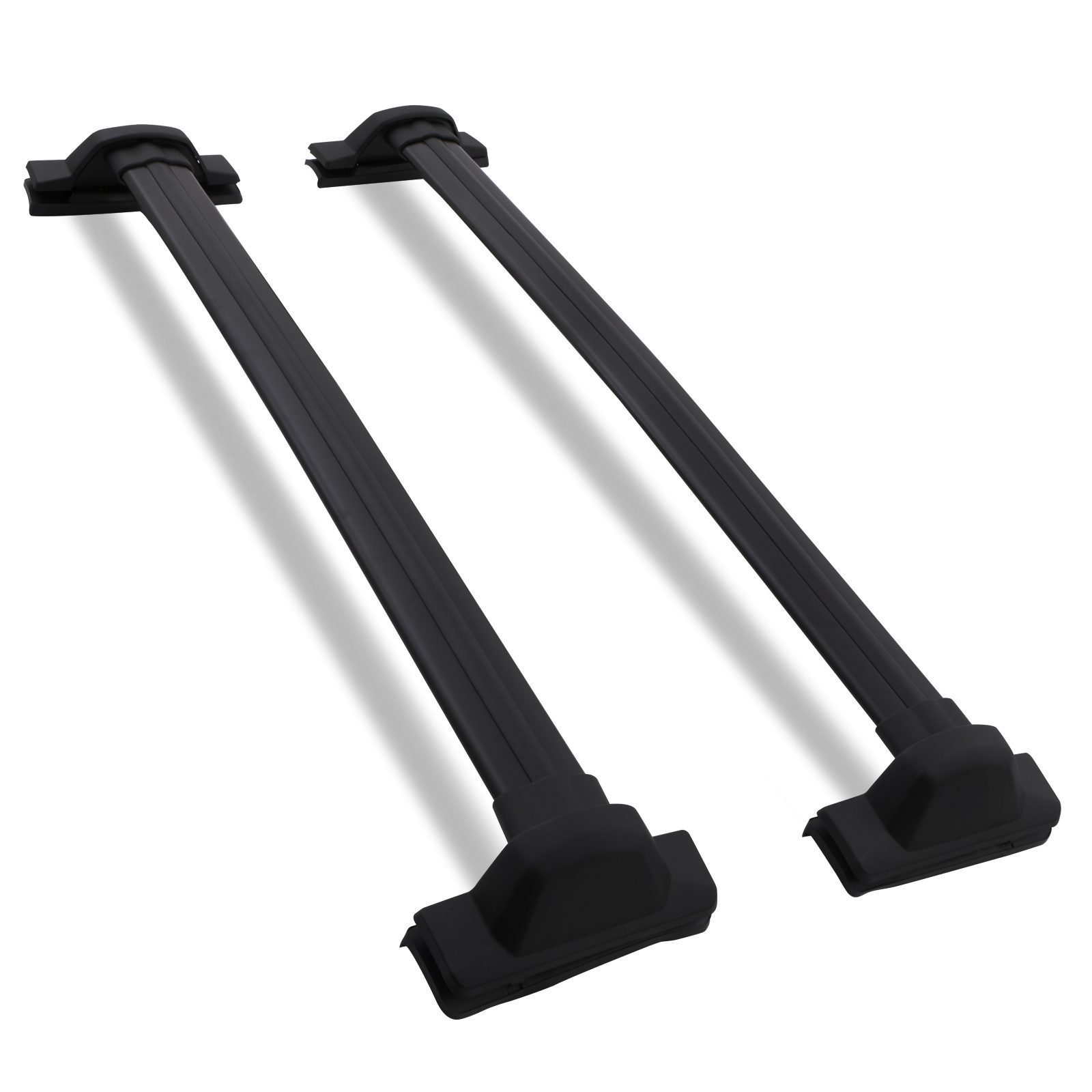 Honda CRV MK3 07-11 Full Length Black Roof Cross Bars