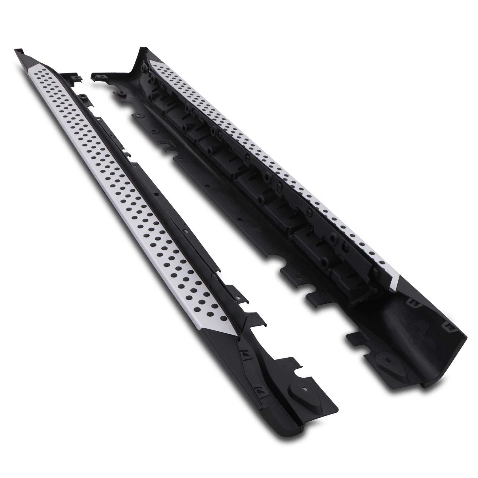 BMW X6 E71 08-14 Black & Silver Side Steps