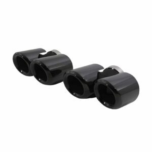 Predator 4x4 Black Exhaust Tail Pipe Tips To Fit Land Rover Defender L663 2020+