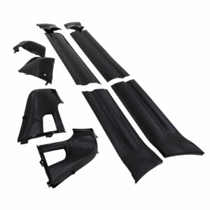 Predator 4x4 10 Piece Gloss Black Door Panel Trim Kit To Fit Land Rover Defender 110 L663 2020+