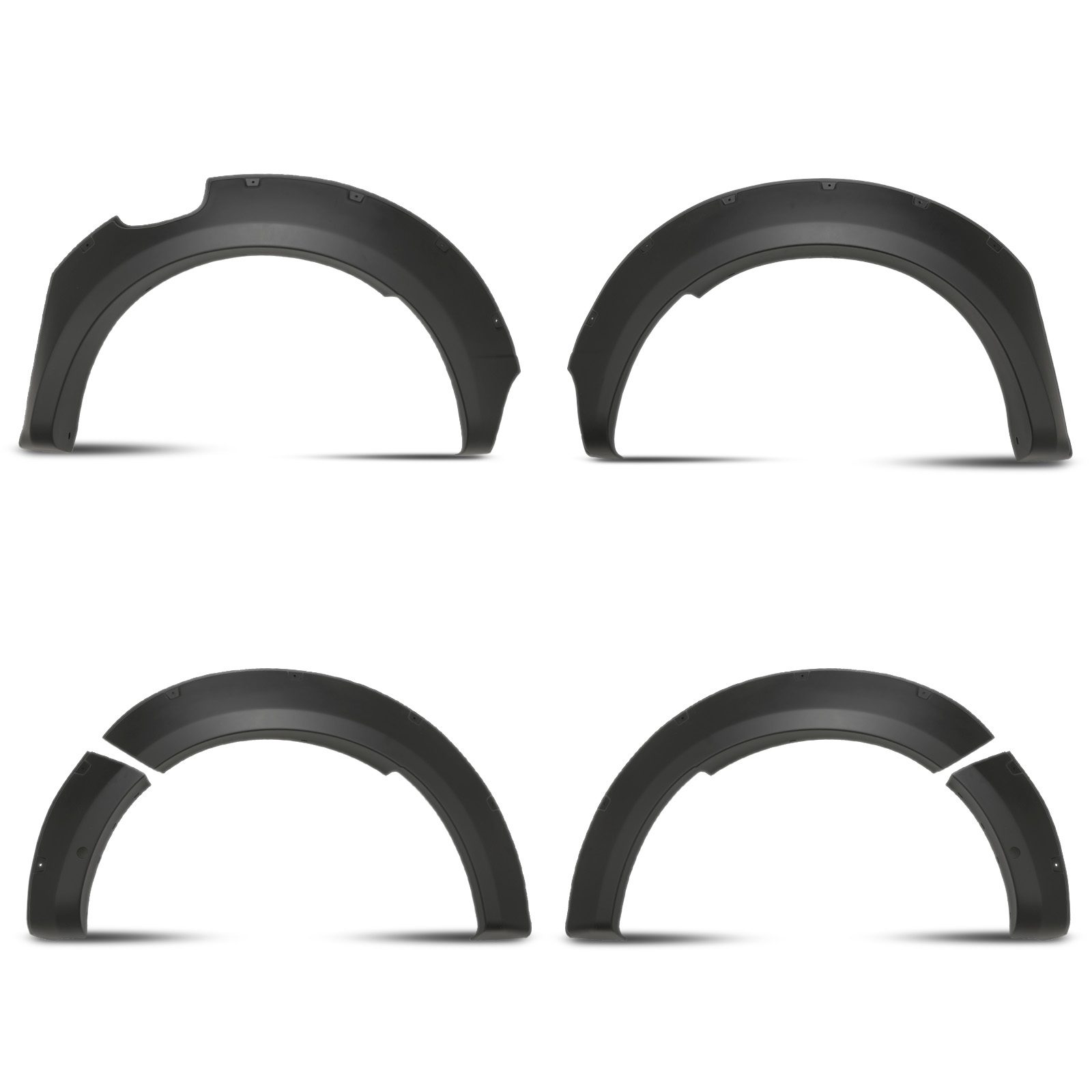 Ford Ranger T9 Wildtrak 2023+ Matte Black Wheel Arch Kit With Sensor Holes