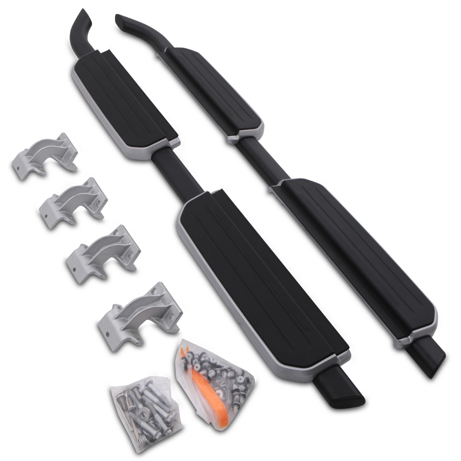 Predator 4x4 Silver & Black Side Steps To Fit Land Rover Defender 110 L663 2020+
