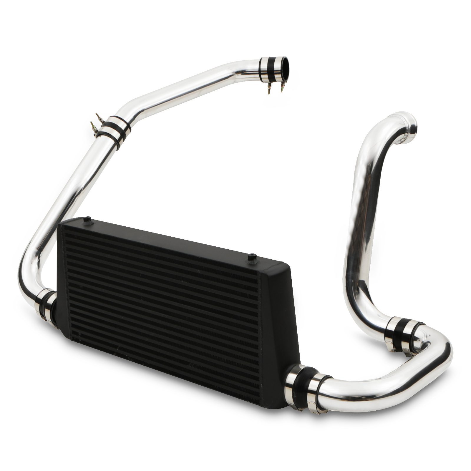 Black Front Mount Intercooler Kit - Toyota Supra MK4 2JZGTE 93-02