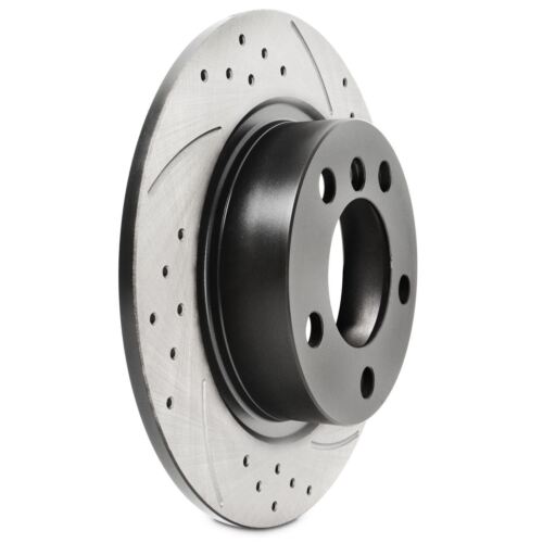 Rear Grooved Drilled 280mm Brake Discs - Mini R60 R61 Paceman Cooper S SD All4
