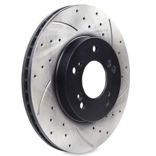 Front Drilled Grooved 282mm Brake Discs - Honda Crv 2.0 16V Hrv 1.6 16V