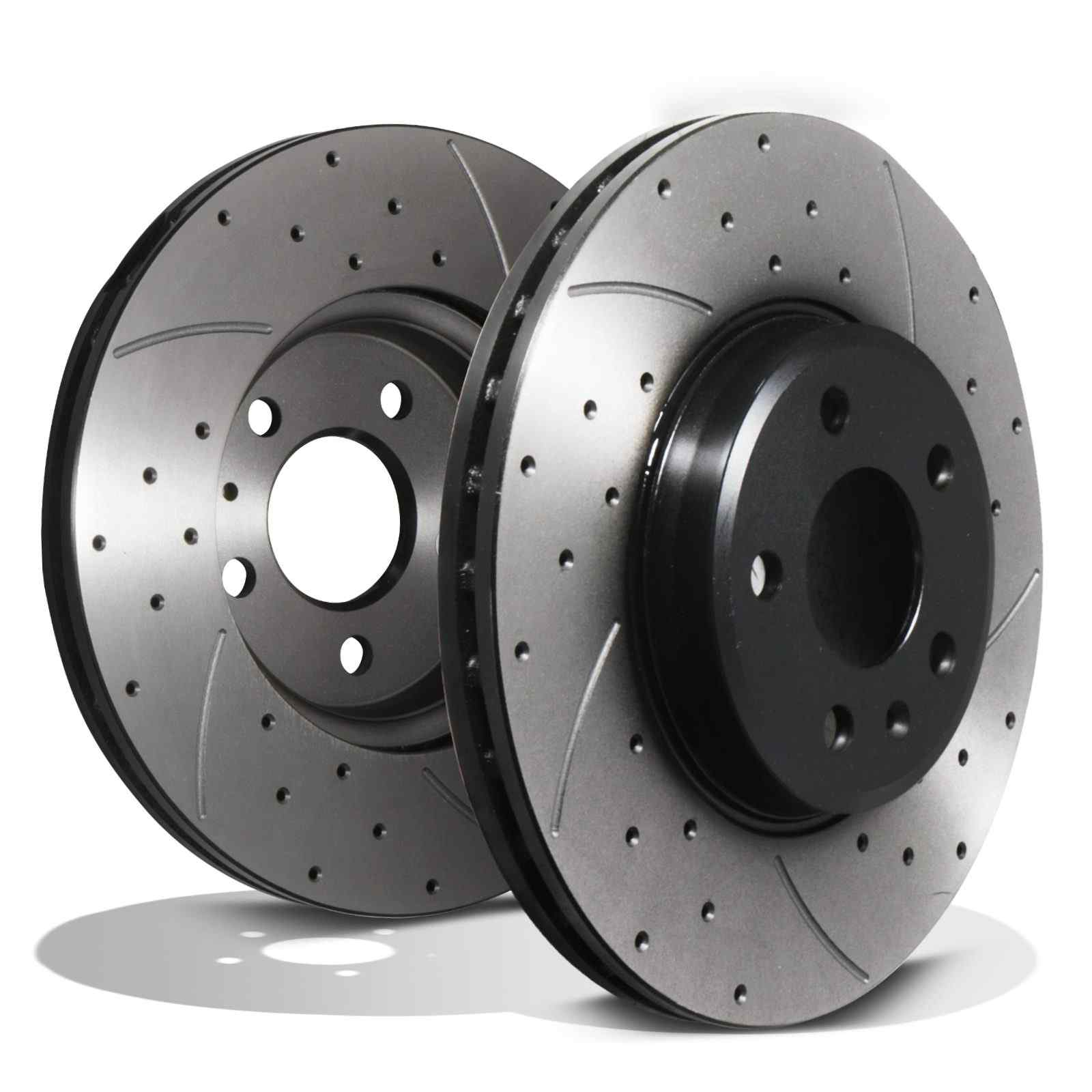 Front Drilled Grooved 314mm Brake Discs - Audi A4 B8 B9 & A5 8T 07+