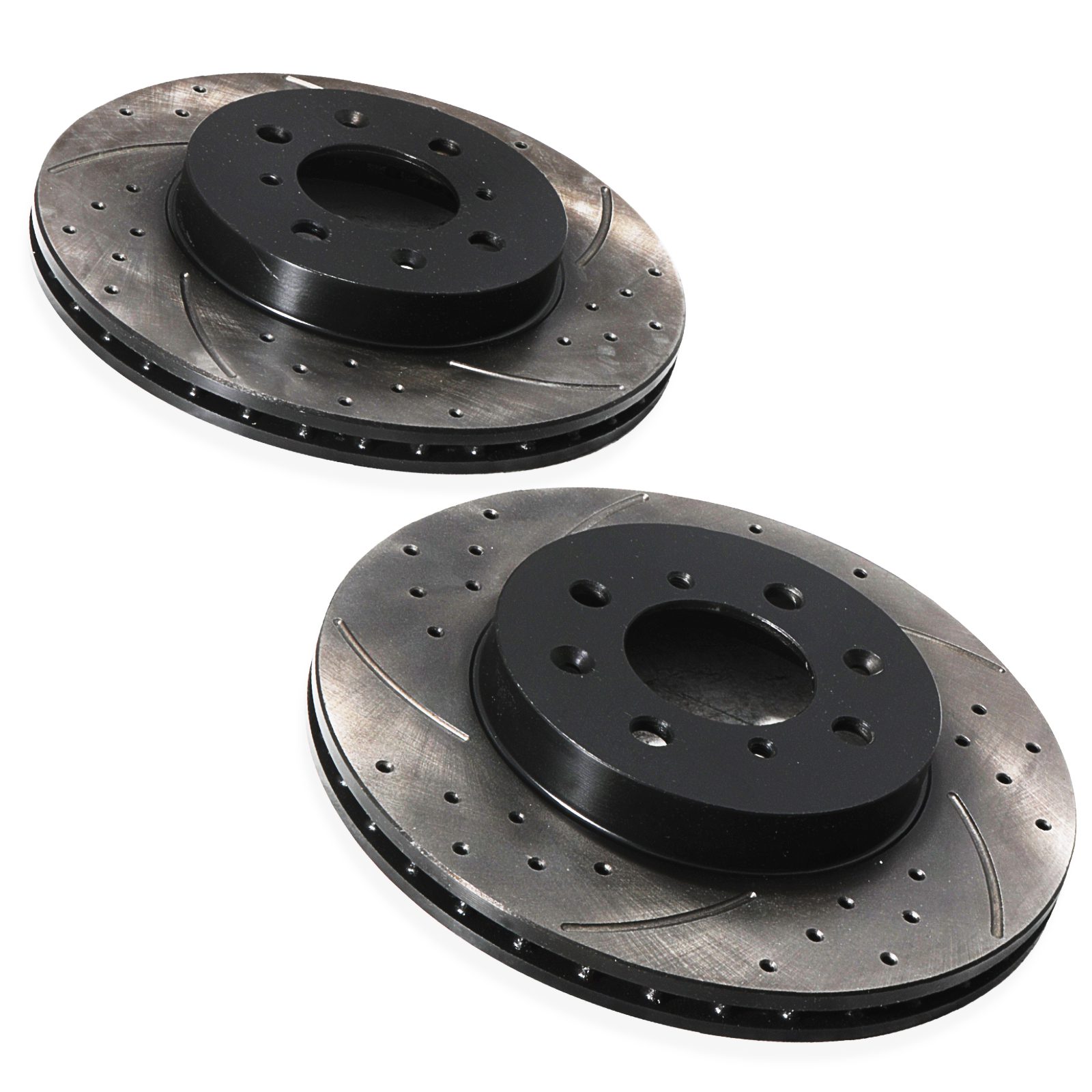 Front Drilled Grooved 262mm Brake Discs - Honda Civic EG EH 1.6 I 16V Vtec