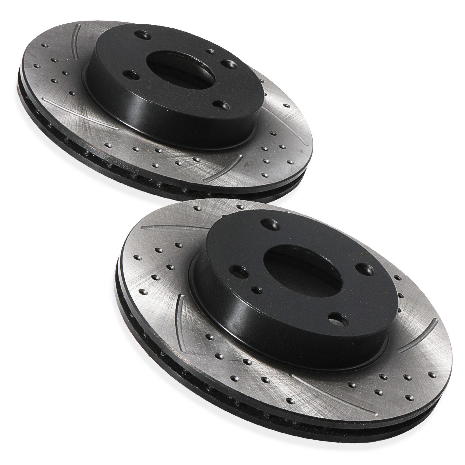Front Drilled Grooved 235mm Brake Discs - Mazda MX5 MK1 Na Eunos 1.6 1990-1998