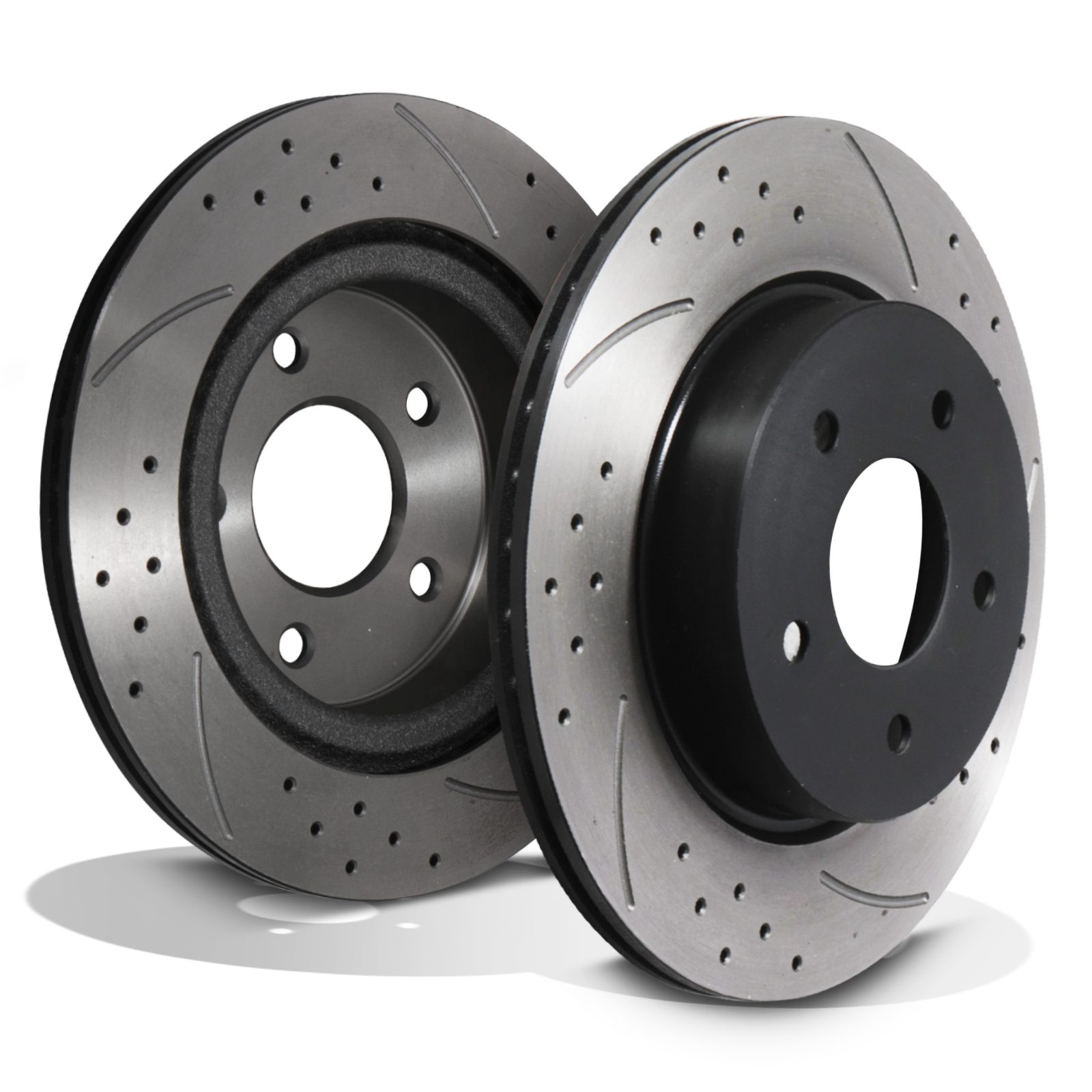 Rear Drilled Grooved Vented 292mm Brake Discs - Nissan Skyline V35 2003-2007