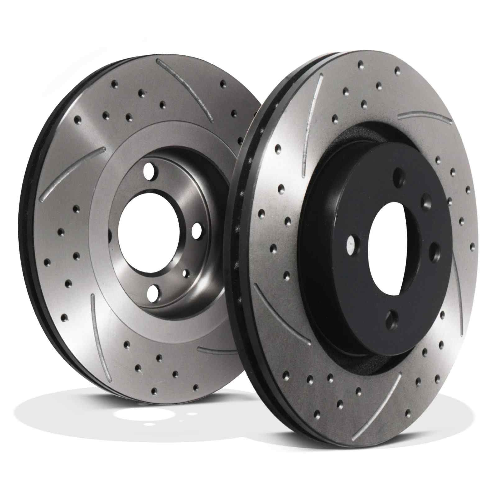 Front Drilled Grooved 294mm Brake Discs - Volkswagen VW Golf MK2 Passat Corrado 88-96