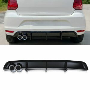 Rear Diffuser Lip Gloss Black - Volkswagen Polo MK5 14-18